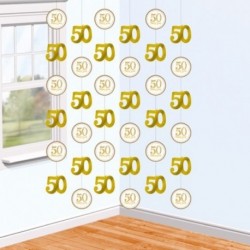 6 Pendenti 25° Anniversario 220 cm
