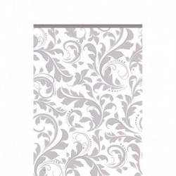 Tovaglia Plastica Damascata Argento 137x274 cm