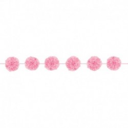 2 Ghirlande Fluffy Rosa 360 cm