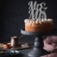 Deco Torta Mr & Mrs Argento Glitterato 24 cm