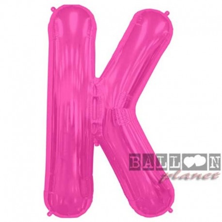 Pallone Lettera K Fucsia 90 cm