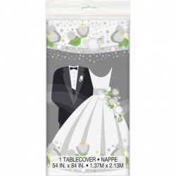 Tovaglia Plastica Wedding 137x213 cm