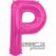 Pallone Lettera P Fucsia 90 cm