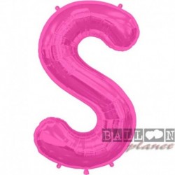 Pallone Lettera S Fucsia 90 cm