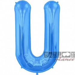 Pallone Lettera U Blu 90 cm