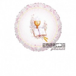 Pallone Comunione Rosa 45 cm