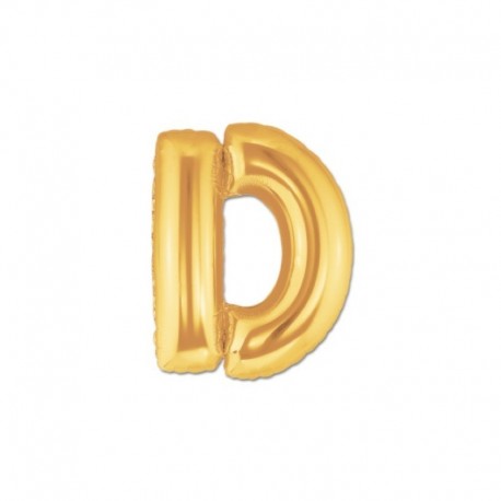Pallone Lettera D Oro 20 cm