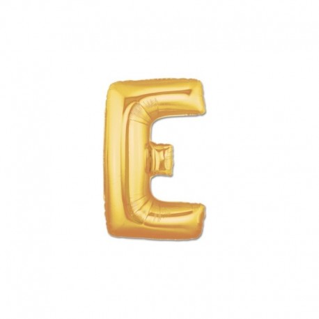 Pallone Lettera E Oro 20 cm