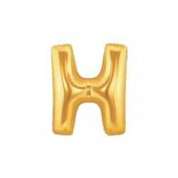 Pallone Lettera H Oro 20 cm