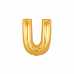 Pallone Lettera U Oro 20 cm