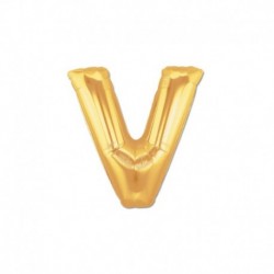 Pallone Lettera V Oro 20 cm