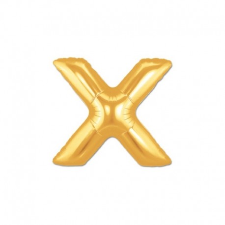 Pallone Lettera X Oro 20 cm
