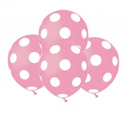Palloncini Pois Rosa 12 cm