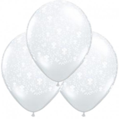 Palloncini Flowers White 40 cm