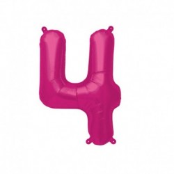 Pallone Numero 4 Fucsia 40 cm