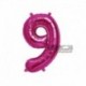 Pallone Numero 9 Fucsia 40 cm