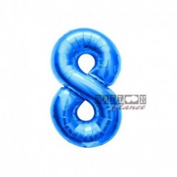 Pallone Numero 8 Blu 40 cm