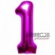 Pallone Numero 1 Fucsia 90 cm