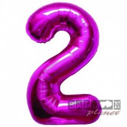 Pallone Numero 2 Fucsia 90 cm