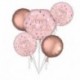 5 Palloni Bouquet Rose Gold Birthday