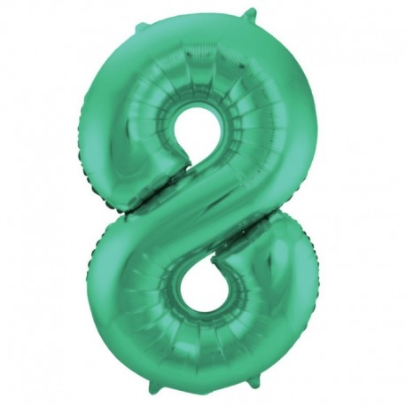 Pallone Numero 8 Verde 90 cm