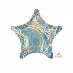 Pallone Stella Marblez Blu 45 cm