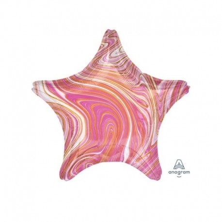 Pallone Stella Marblez Rosa 45 cm