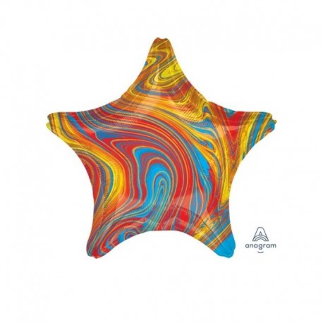 Pallone Stella Marblez Colorful 45 cm 