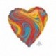 Pallone Cuore Marblez Colorful 45 cm