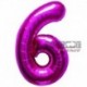 Pallone Numero 6 Fucsia 90 cm