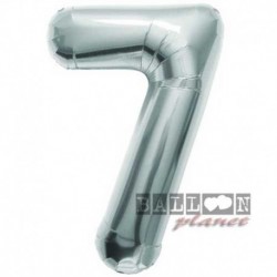 Pallone Numero 7 Argento 90 cm 