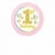 Pallone 1st Birthday Pink & Gold 45 cm