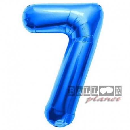 Pallone Numero 7 Blu 90 cm