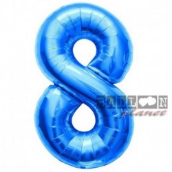 Pallone Numero 8 Blu 90 cm