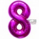 Pallone Numero 8 Fucsia 90 cm