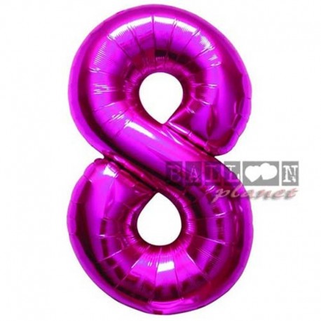 Pallone Numero 8 Fucsia 90 cm