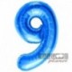 Pallone Numero 9 Blu 90 cm