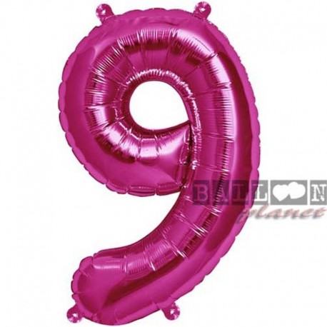 Pallone Numero 9 Fucsia 90 cm