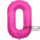 Pallone Numero 0 Fucsia 90 cm