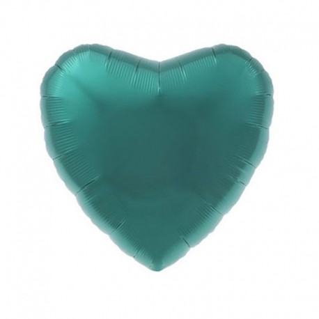 Pallone Cuore Verde Acqua 45 cm