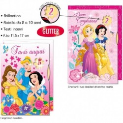 Biglietto Principesse Auguri Compleanno