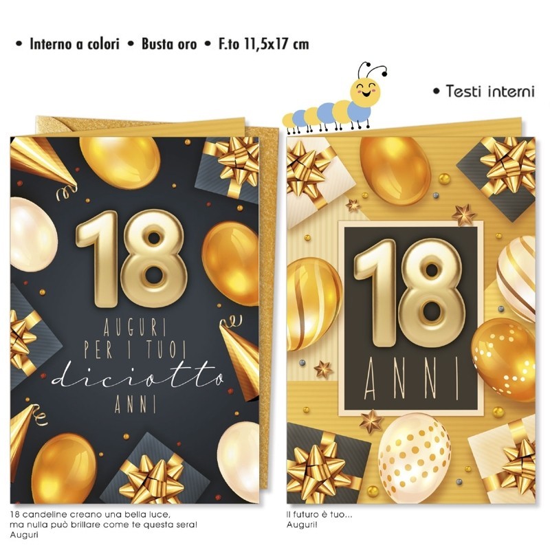 Bigliettini per diciottesimo compleanno, Auguri per i 18 anni da stampare  gratis. Biglietti Divertenti e Spi…