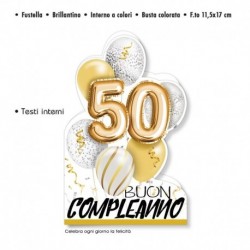 Biglietto Auguri Compleanno 50 Anni