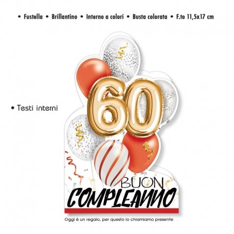 Biglietto Auguri Compleanno 60 Anni