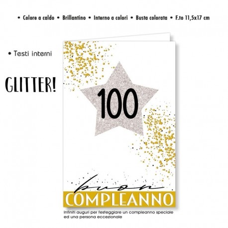 Biglietto Auguri Compleanno 100 Anni