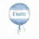 Pallone E' Nato Stelle Azzurre 45 cm