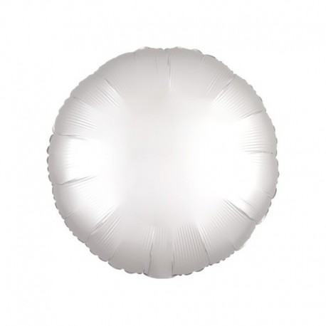 Pallone Tondo Satin Bianco 45 cm
