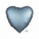 Pallone Cuore Satin Blu 45 cm