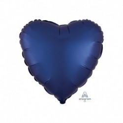 Pallone Cuore Satin Blu Navy 45 cm