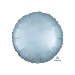 Pallone Tondo Satin Blu Pastello 45 cm